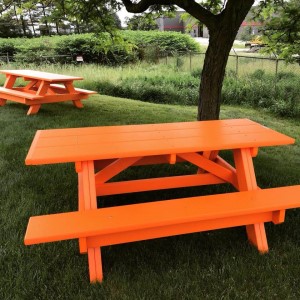 Orange Classic 6 Foot Picnic Table