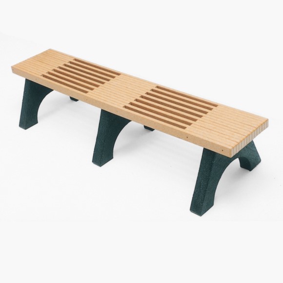 6' Flat Park Place Bench