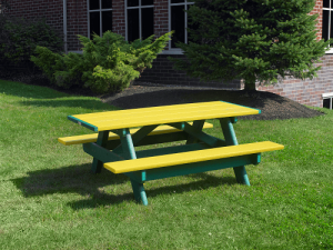 Yellow Green Classic 6 Foot Picnic Table