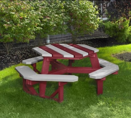 Outdoor picnic-table